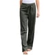 thumbnail image 1 of Gibobby pantalones de mezclilla Pantalones de pierna ancha de talle para mujer Pantalones casuales con cordón elástico Pantalones largos de pierna recta cómodos con bolsillos (Verdinegro, L), 1 of 5