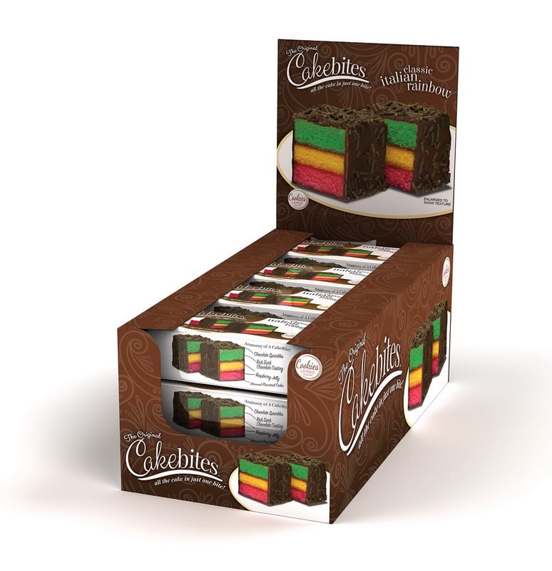 Cookies United Italian Rainbow Cake Bites 2 oz 12 count