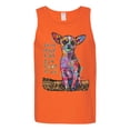 thumbnail image 3 of Dean Russo In My Mind Dog Lover Mens Graphic Tank Top, Orange, Medium, 3 of 6