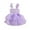Purple, variant on 0-6 Years Littler Girls A-line Dress, Toddler Baby Girl Sleeveless Bow Tulle Party Princess Dress for Birthday Summer Clothes