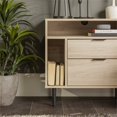 thumbnail image 4 of Lincoln Modern Storage Bedroom Nightstand Set in Natural Birch, 4 of 13