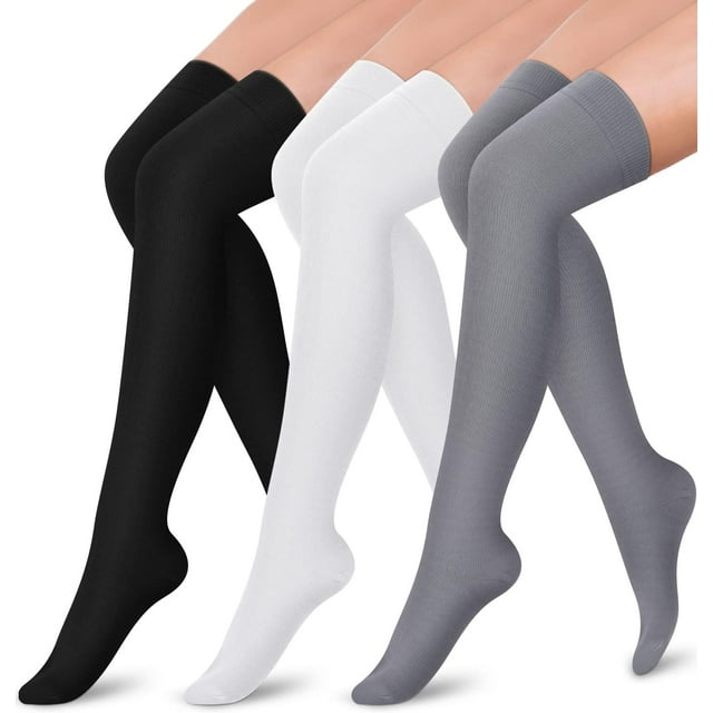 SunFeeling 6 Pairs Compression Socks for Women & Men Circulation - Best Support for Nurses,Running,Athletic,Sports