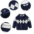 thumbnail image 3 of Paokuoon kids Boys Cardigan Sweaters Toddler Lapel Design Top Spring Fall Sweaters Pullover for 2-7 Years, 3 of 6