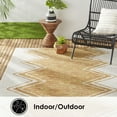 thumbnail image 3 of Nicole Miller New York Patio Sofia Leon Southwest Tribal Indoor/Outdoor Area Rug, Ivory/Mustard, 7'9"x10'2", 3 of 8