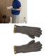 thumbnail image 5 of Guantes de invierno retro con dedos expuestos, unisex, talla única, de acrílico tejido gris con detalle de muñeca roscada, 5 of 8