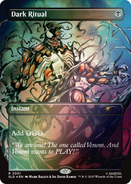 Magic the Gathering Secret Lair x Marvel's Spider-Man: Venom Unleashed (Colors) (Foil)