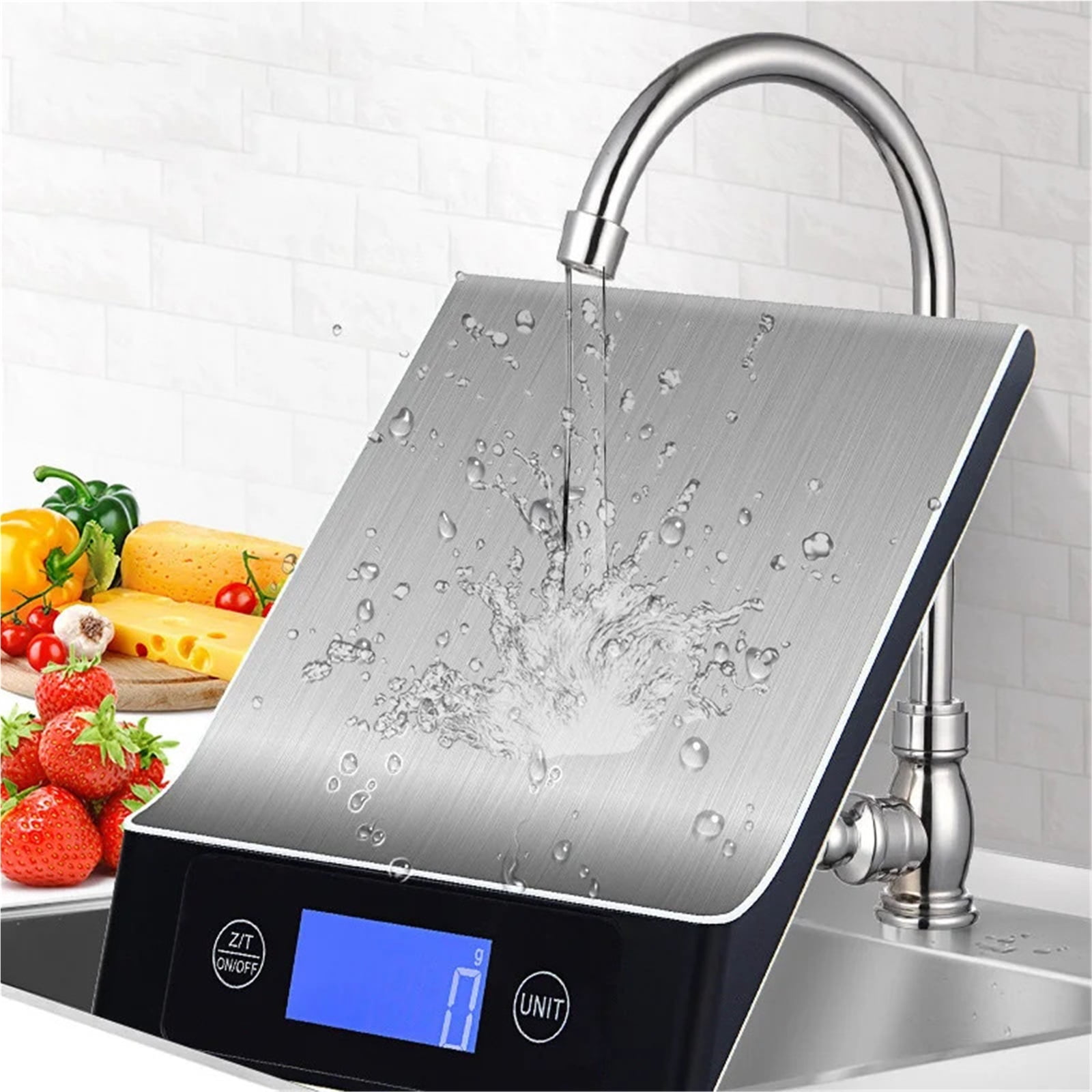 Kitchen Scale 15Kg/1g Coffee Electronic Scales Stainless Steel Design ,Precise Weight