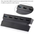 thumbnail image 2 of 5 Port HUB for PS4, USB 3.0 High Speed Charger Controller Splitter Expansion for Playstation 4 PS4 Console, Not for PS4 Slim, PS4 PRO, 2 of 8