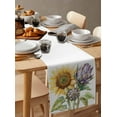 thumbnail image 6 of Boanket Sunflower Table Runner - 120 Inch Long, Kitchen Dining Table Runner Dresser Scarves, Shabby Chic Budding Florals Garden Plant Farmhouse Decor for Coffee Tables Wedding Party Banquet, 6 of 8