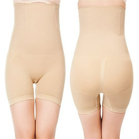

Womens Shapewear Bodysuit High Waist Tummy Control with Butt Compression Shorts Nude S