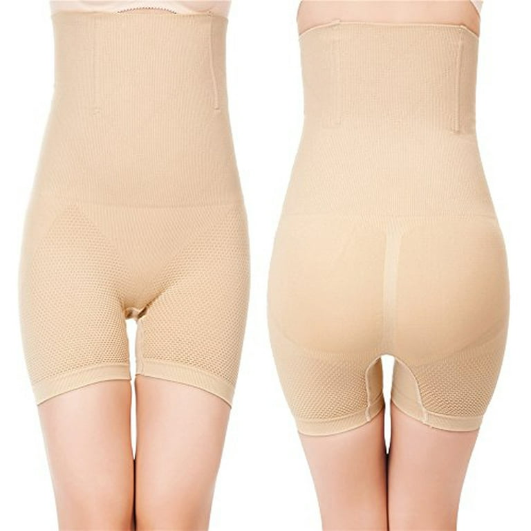 Womens Shapewear Bodysuit High Waist Tummy Control with Butt Compression  Shorts Nude XL/2XL
