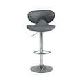 thumbnail image 4 of Set de 2 Bancos Barra Alto, con Reposapié y Respaldo, Giratorio Altura Ajustable Color Gris HOMEMAKE FURNITURE  Contemporáneo, 4 of 8