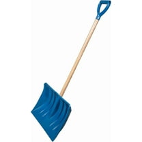 ZHIBO Heavy Duty Multi-Purpose Shovel, 18 Inch Non-Stick Blade, Ash Hardwood D-Grip