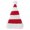 Style B, variant on Santa Hats for Kids Christmas Striped Hats Elf Ornaments Xmas Party Costumes Favors Gifts(11" Inner Dia)