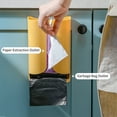 thumbnail image 4 of 2 In 1 Paper Towel & Garbage Bags Dispenser Wall Mounted No-drilling Paper Towel Holder Bathroom Toilet Tissue Dispenser Home Kitchen Paper Extraction, 4 of 8