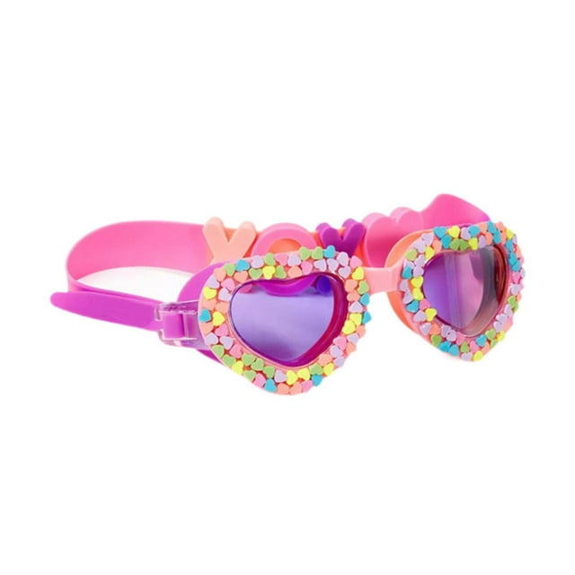 Gafas de natación para niños Casas anti antiniebla para favores de Natación Parche del corazón del arco iris