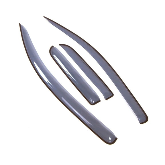 Tuningpros LGWV2-462 Window Visor Light Tinted 4 Pcs Set For 2007-2016 Toyota Tundra Double Cab/Extended Cab