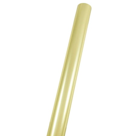 JAM Paper Wrapping Paper, Jumbo, 30 sq. ft, Gold Foil, Shiny Foil Wrapping Paper Roll, Sold Individually