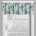 thumbnail image 2 of Ambesonne Vintage Valance Pack of 2, Royal Flower Arrangements, 42"X12", Seafoam Rosewood, 2 of 5