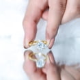 thumbnail image 5 of Rosec Jewels Certified Lab Grown Diamond Solitaire Engagement Ring 3 Carat - EF-VS Grade, 10K Yellow Gold, US 3.50, 5 of 8