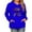 Blue, variant on Tetras Women 2024 Fall Top,Merry Christmas Women's Christmas Print Round Neck Long Sleeve Pullover Sweatshirt