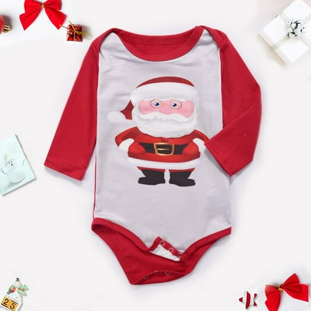 

Pajamas for Women KKCXFJX Christmas Baby Long Sleeve Antler Christmas Parent-Child Printed Housewear One-Piece Pajamas (Baby) Parent-Child Clothes