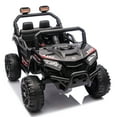 thumbnail image 3 of Ambifirner 12V Ride On Toys for Big Kids, 2 Seater Kids Ride On UTV Car 2.4G PC Vehicles w/Remote Control, Upgraded Battery, Music, Bluetooth, 4-Wheel Suspension for Boys Girls, Black, 3 of 9