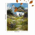 thumbnail image 3 of Rustic Cottage Garden Oil Painting Canvas Print, Suitable for Living Room Bedroom Kitchen Dining Room Hallway Office, 3 of 8