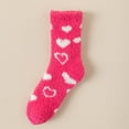 thumbnail image 2 of Warm & Cozy Valentines Gifts for Women, Fluffy Fuzzy Plush Sleeping Slipper Socks - Soft Warm Fabric Hot Pink One Size, 2 of 5