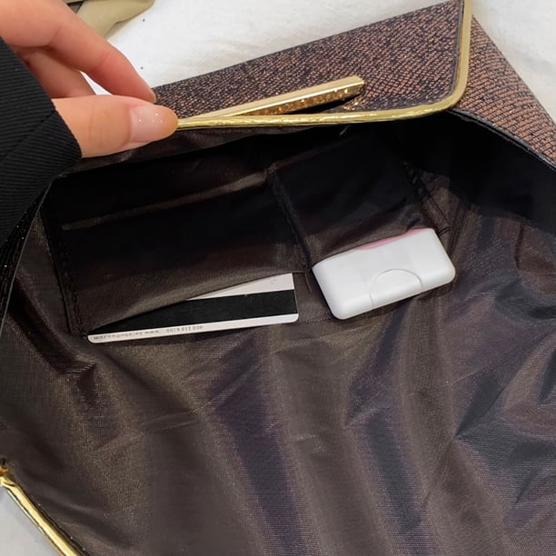 Bolsa Lentejuelas retro Mujer Cena Fiesta Embrague Monedero Color puro Pequeñas carteras de viaje Ndcxsfigh Para Estrenar