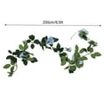 thumbnail image 3 of HCBY 5.6ft Blue Garland Rose Vines Wedding Flowers Blue Flowers Artificial for Decoration Wall Hanging Garland for Mantle Party Flower Floral Backdrop Table Centerpiece Decor, 3 of 5
