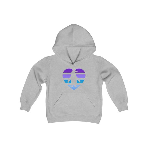 Penguin Love - Youth Heavy Blend Hooded Sweatshirt