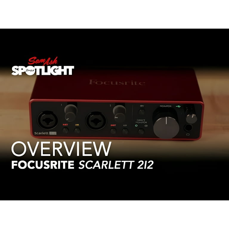 Focusrite Scarlett 2i2 Studio Sound USB Audio Interface 3rd Focusrite Scarlett 2i2 Studio Sound USB Audio Interface 3rd