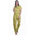thumbnail image 1 of Moomaya Womens Printed Tee and Pajama Set PJs,Short Sleeve Sleepwear Nightwear Loungewear S-XXL, 1 of 7