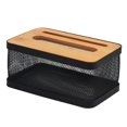thumbnail image 3 of CUTICATE Napkin Holder Paper Holder Bathroom Living Room Bedroom Paper Storage Rack Container Removable Tissue Holder Tissue Box Cover 22cmx13.6cmx11.2cm, 3 of 8