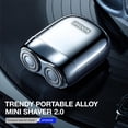 thumbnail image 2 of Maquinilla de afeitar eléctrica yoose Mini Shaver portátil para hombre, color plateado, 2 of 6