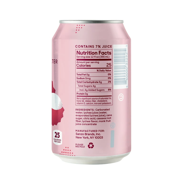 ほろー　lychee berry Sanzo Lychee Sparkling Water, Floral Fragrant Healthy, 12 fl