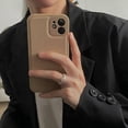 thumbnail image 1 of Korea Custom Name Letters Leather PU Soft Case For iphone 15 14 13 Pro Max 12 11 Pro X XS XR 7 8 Plus Luxury Cover for iphone 15 brown For iPhone 15Plus, 1 of 6