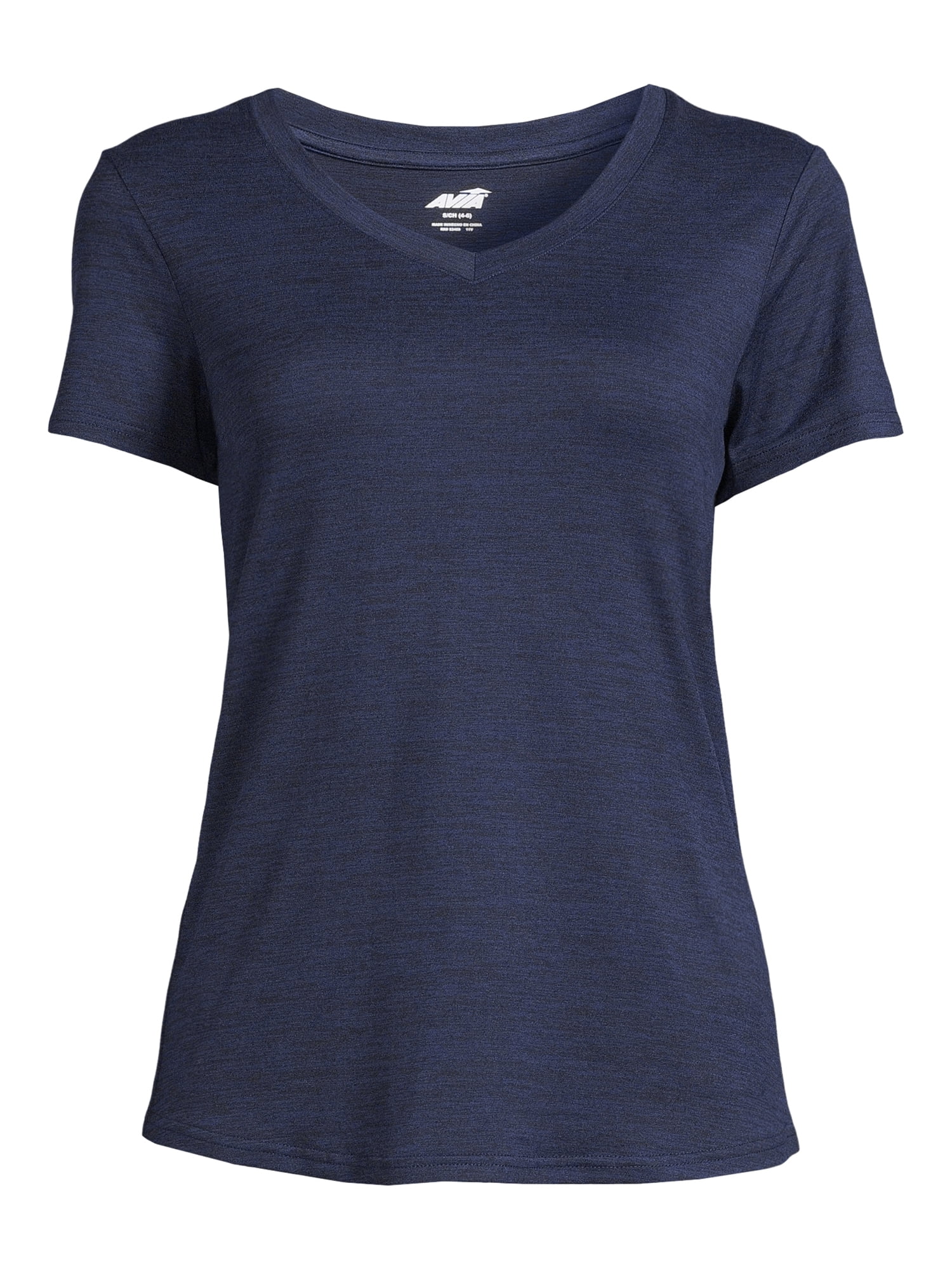 Avia Women's Transition V-Neck Short Sleeve T-Shirt Top 