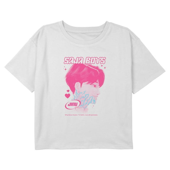 Girls KPop Demon Hunters Jinu Saja Boy Profile Cropped T-Shirt