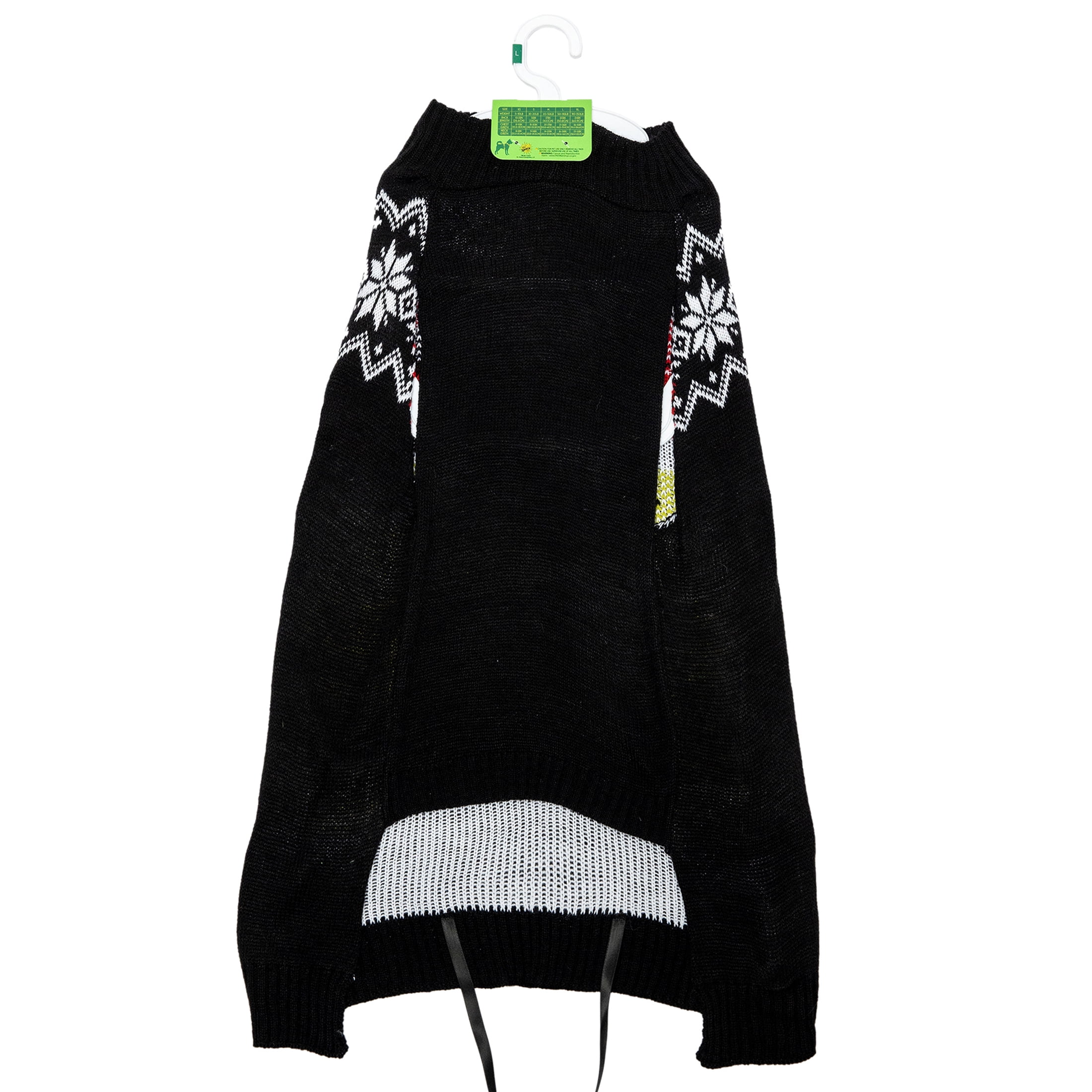 Dr. Seuss' The Grinch! Holiday Pet Sweater for Dogs, Grinch Face, Black, Large