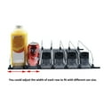 thumbnail image 4 of Fridge Automatic Drink Pusher Glide,6 Rows Width Adjustable Refrigerator Self Pushing Can Organizer Drink Organizer Pusher for Can Beer Beverages, 4 of 8