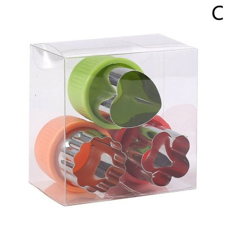 

3Pcs Stainless Steel Vegetable Cutters Set DIY Cookie Cutter Molds for Kids