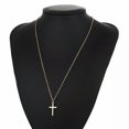 thumbnail image 2 of RSAMD Fashion Gold Cross Pendant Necklace Clavicle Chain Women Party Jewelry Gift 2022, 2 of 4