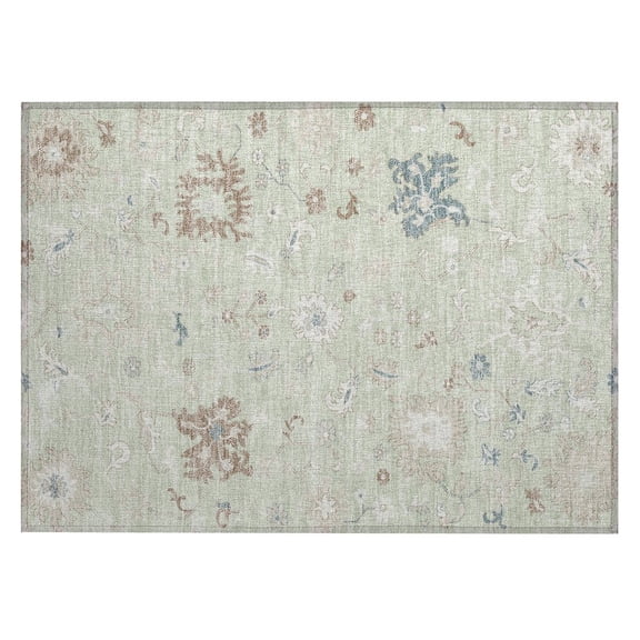 Dalyn Rugs Machine Washable Indoor/Outdoor Chantille Aloe 1'8" x 2'6" Rug