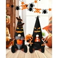 thumbnail image 6 of Ayieyill 2PCS Halloween Gnome Plush Decorations - Mr and Mrs Handmade Scandinavian Tomte for Halloween Table Ornament, Tiered Tray Decor, Halloween Trick or Treat Gift, 6 of 8