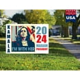 thumbnail image 3 of Kamala Harris 2024 for President Yard Sign 18"x12" Double-Sided, Comes with Metal 15" H Stake UV resistant Fade Resistant Kamala For the People Lets Frinish the Job, 3 of 4