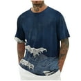 thumbnail image 1 of Camisetas de Manga Larga para Hombre de Algodón, Impresión Cuello Redondo Moda Casual Camisetas de Manga Corta para Diario Y Casual, 1 of 5