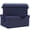 Blue, variant on Black Storage Boxes With Lids, 2-Pack, For Organizing Shoes Books Clothes