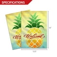 thumbnail image 6 of Anley Double Sided Summer Garden Flag - Cartoon Pineapple Welcome Garden Flags 18 x 12.5 Inch, 6 of 7